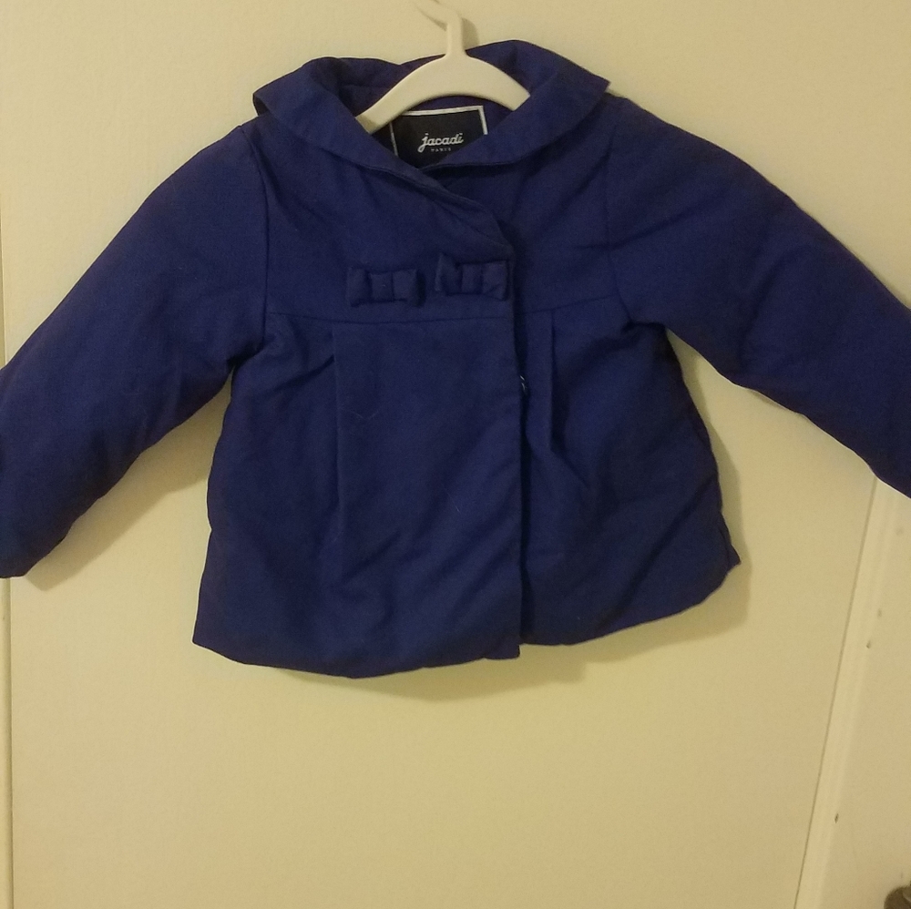 Super Cute Jacadi Paris Blue Baby Jacket
